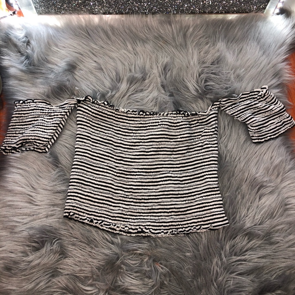 Off the shoulder crop top